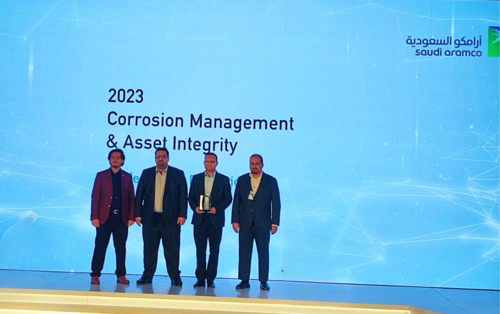 CorrosionRADAR recognised by Aramco at the Corrosion Management and Asset Integrity event held by Saudi Aramco KhGP.
