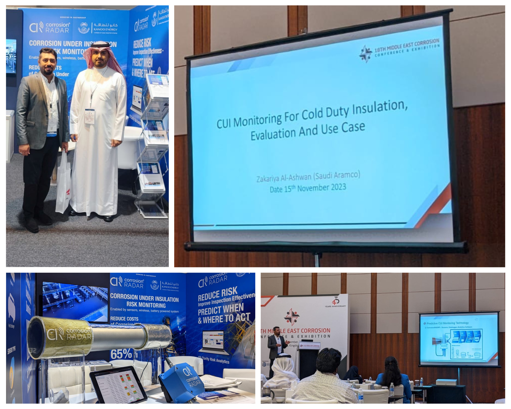 Aramco publishes case study with CorrosionRADAR: LR CUI Monitoring Solution at 18th MECC Conference in Bahrain