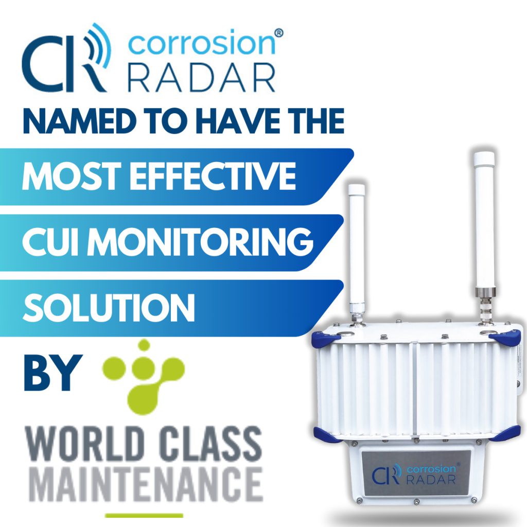 Dutch industry consortium World Class Maintenance recognises CorrosionRADAR: LR as a highly effective CUI monitoring solution.